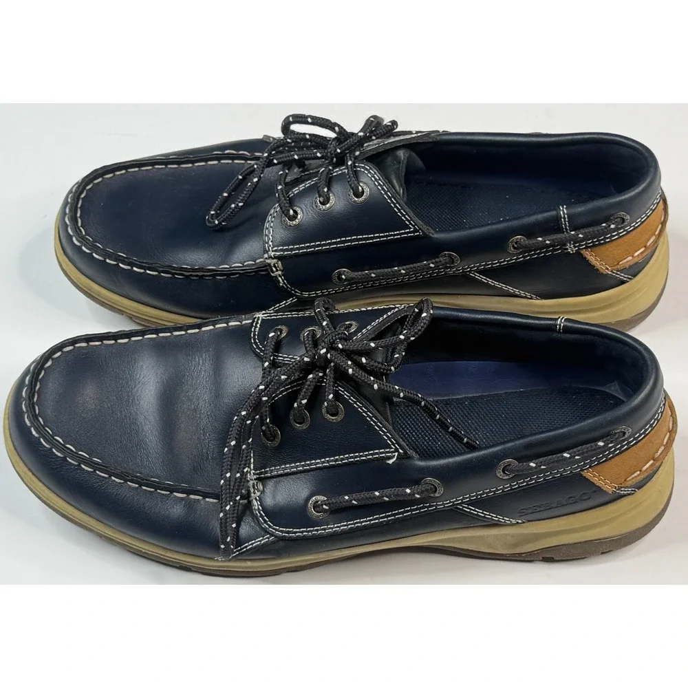 Segabo Men's‎ Bluefin Blue Marine Boat Shoe Size 12 M